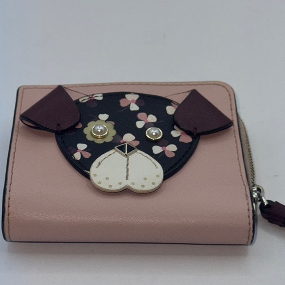 Kate Spade novelty floral pup small L zip wallet - Picture 13 of 13